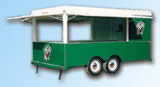 14′ Concession  Trailer with Two-tone Paint and Custom Graphics - Thumbnail