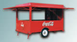 10′ Special Events Beverage Trailer with Coca-Cola Graphics - Thumbnail