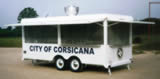 16′ Concession Trailer with Screens, Stove Hood System, Stainless Fold-Out counters and Custom Graphics - Thumbnail