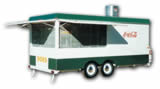 16′ Concession Trailer with Screens, Cooking Equipment, LP-gas System and Custom Graphics - Thumbnail