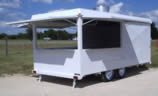 16′ Concession Trailer with Metal Wheel Skirts - Thumbnail