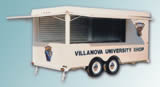 14′ Merchandise Concession Trailer with Custom Graphics and Slatwall Display Board - Thumbnail