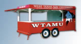 14′ Concession Trailer with Two-tone Paint and Custom Lettering and Graphics - Thumbnail
