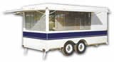 14′ Concession Trailer with Sliding Screens - Thumbnail