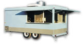 16′ Concession Trailer with Metal Wheel Skirts - Thumbnail