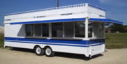 24′ Concession Trailer with Custom Stripes - Thumbnail