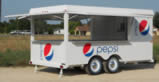 14′ Special Events Beverage Trailer with Stainless Fold-out Counters - Thumbnail